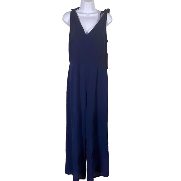 Betsey Johnson Navy Blue Sleeveless Jumpsuit Sz 10 NWT - Picture 2 of 8